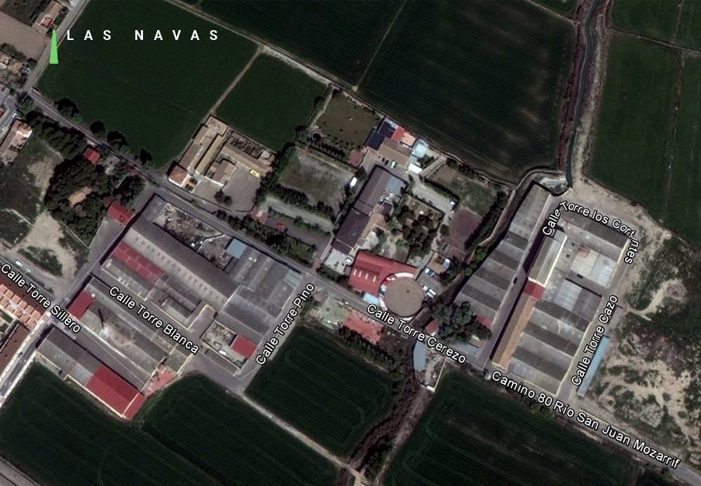 Vista aérea del Polígono Industrial las Navas